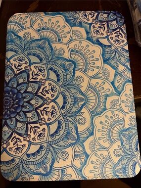 iPad Mini 7/6 Case for iPad Mini 6th/7th Generation Blue Floral Mandala NWOT